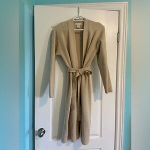 H&M Oversized Tie-Waist Knit Sweater